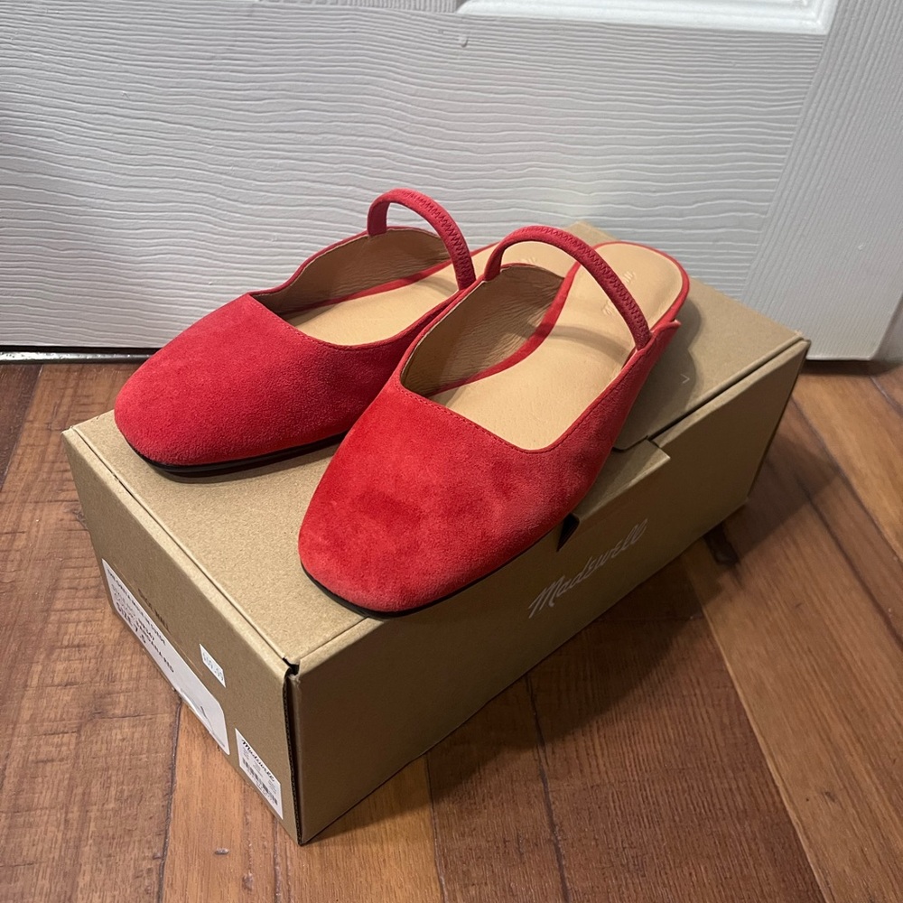 Madewell Red Women's Slingback Flats